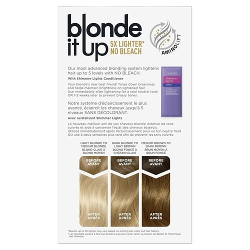 Clairol Blonde It Up Permanent Hair Dye, Platinum Blonde Hair Color - Picture 2 of 11