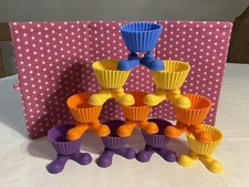 WILTON SILICONE SILLY FEET NOVELTY BAKING CUPCAKE/MUFFIN LINERS/CUPS, LOT OF 10
