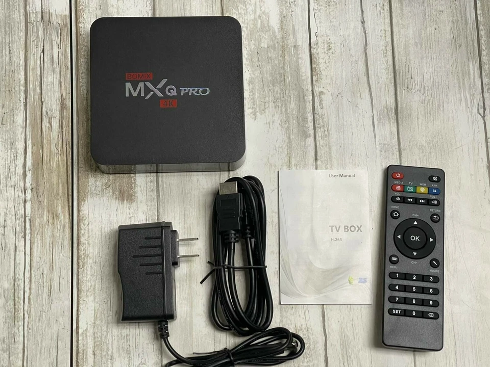 BOMIX Android TV BOX, MXQPRO 4K Smart TV Box Quad Core HDMI WIFI Foto 4 de 4