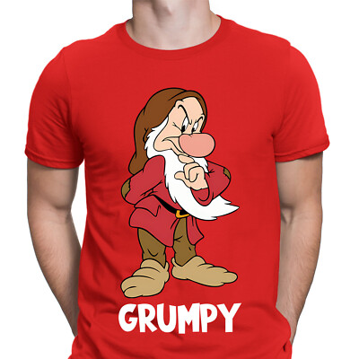 Seven 7 Dwarfs Snow White Happy Costume Funny Bashful Dopey Mens T-Shirts #UJG#2
