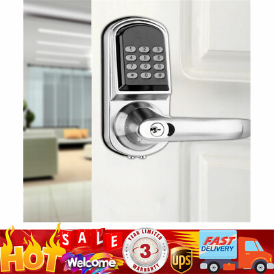 Electronic Code Digital Keyless Keypad Security Entry Door Lock Knob Left Hand