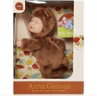 ANNE GEDDES 'Baby Bear' Filled Soft Doll Dark Brown - Boxed