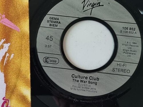 Culture Club/ Boy George - War song 7'' Vinyl Germany | eBay