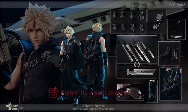 GAMETOYS GT-006A クラウド FF7 AC Cloud 開封済 GAMETOYS 1/6 Cloud Strife AC Ver GT-006A Figure Standard Version