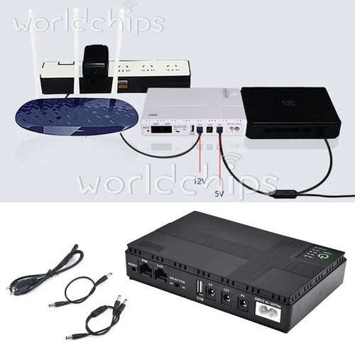 20PCS 10400mAh Uninterruptible Power Supply DC Backup Battery Mini UPS Adapter