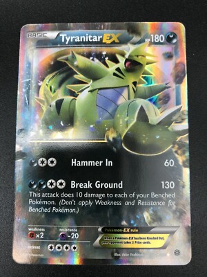 Tyranitar EX ULTRA RARE 42/98 XY Ancient Origins Pokemon card TCG