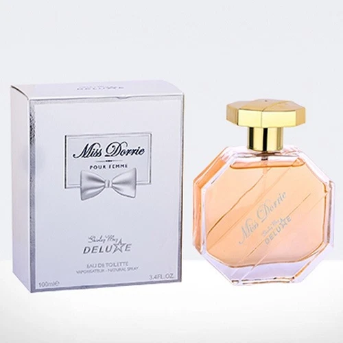 MISS DORRIE women's designer EDT 3.4 oz perfume Spray by SHIRLEY MAY DELUXE