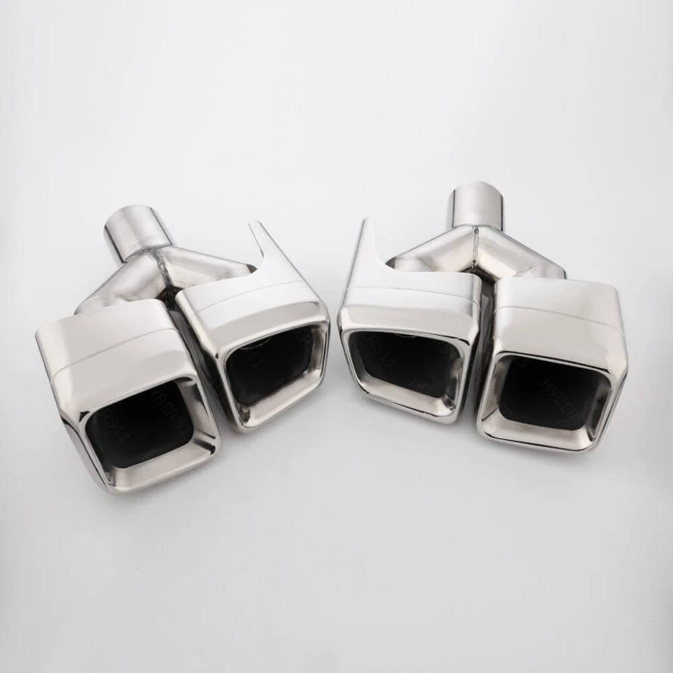1 пара выхлопных наконечников квадроциклов AMG W221 S63 E63 стиль T304 для Mercedes Benz класса S - Изображение 4 из 4