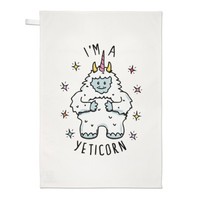 I'm A Yeticorn Geschirrtuch SpüLlappen - Lustig Yeti Einhorn Tiere