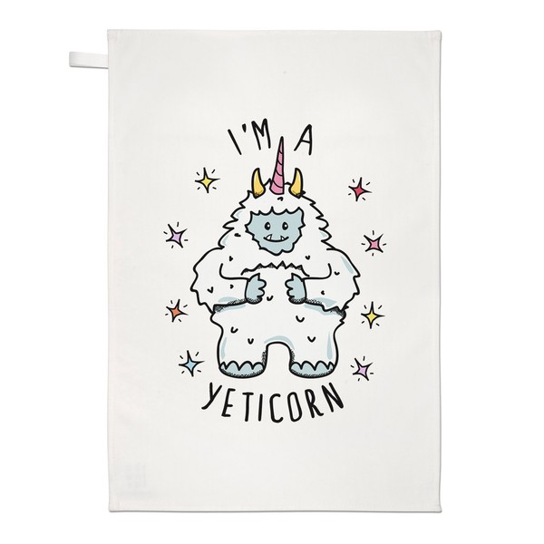 I'm A Yeticorn Geschirrtuch SpüLlappen - Lustig Yeti Einhorn Tiere-image