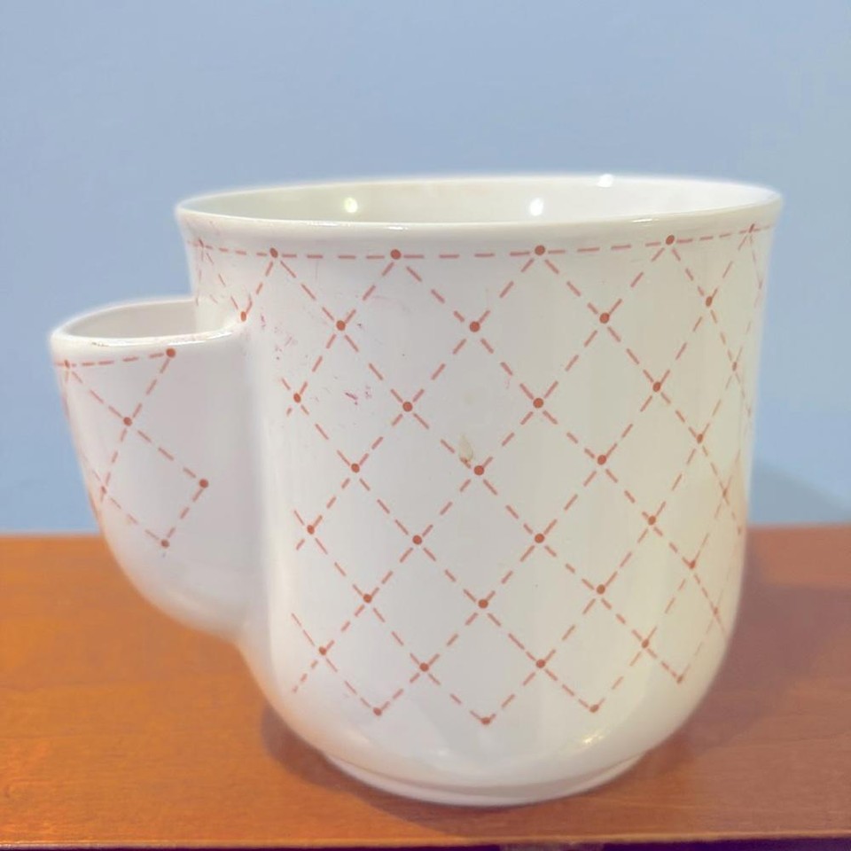 Vintage Papel Designed Hand Decorated Tea Floral Cup w/ Bag Holder Made