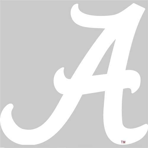 Alabama Script Alabama White Logo Alabama Crimson Tide Team Logo Cutout Door Hanger
