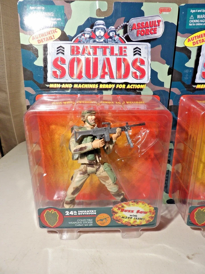 2 ESCUADRONES DE BATALLA FUERZA DE ASALTO 24ª INFANTERÍA FIGURAS DE ACCIÓN AMBOS NUEVOS Foto 2 de 4