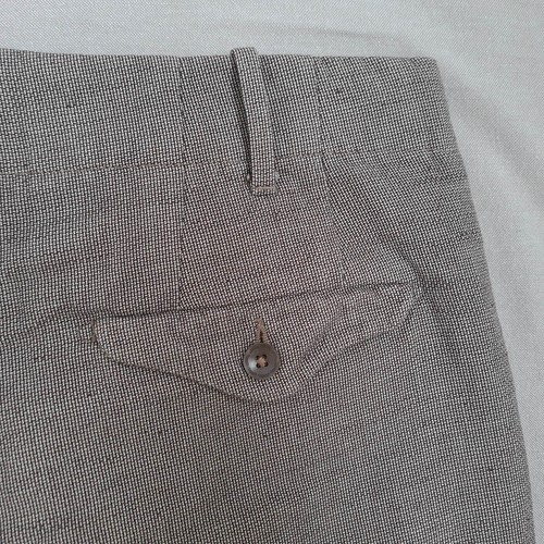 Incotex Mens Pants Size 54 W36 L26 Slim Fit Pattern 30 Pleated Grey Trousers - Picture 12 of 17