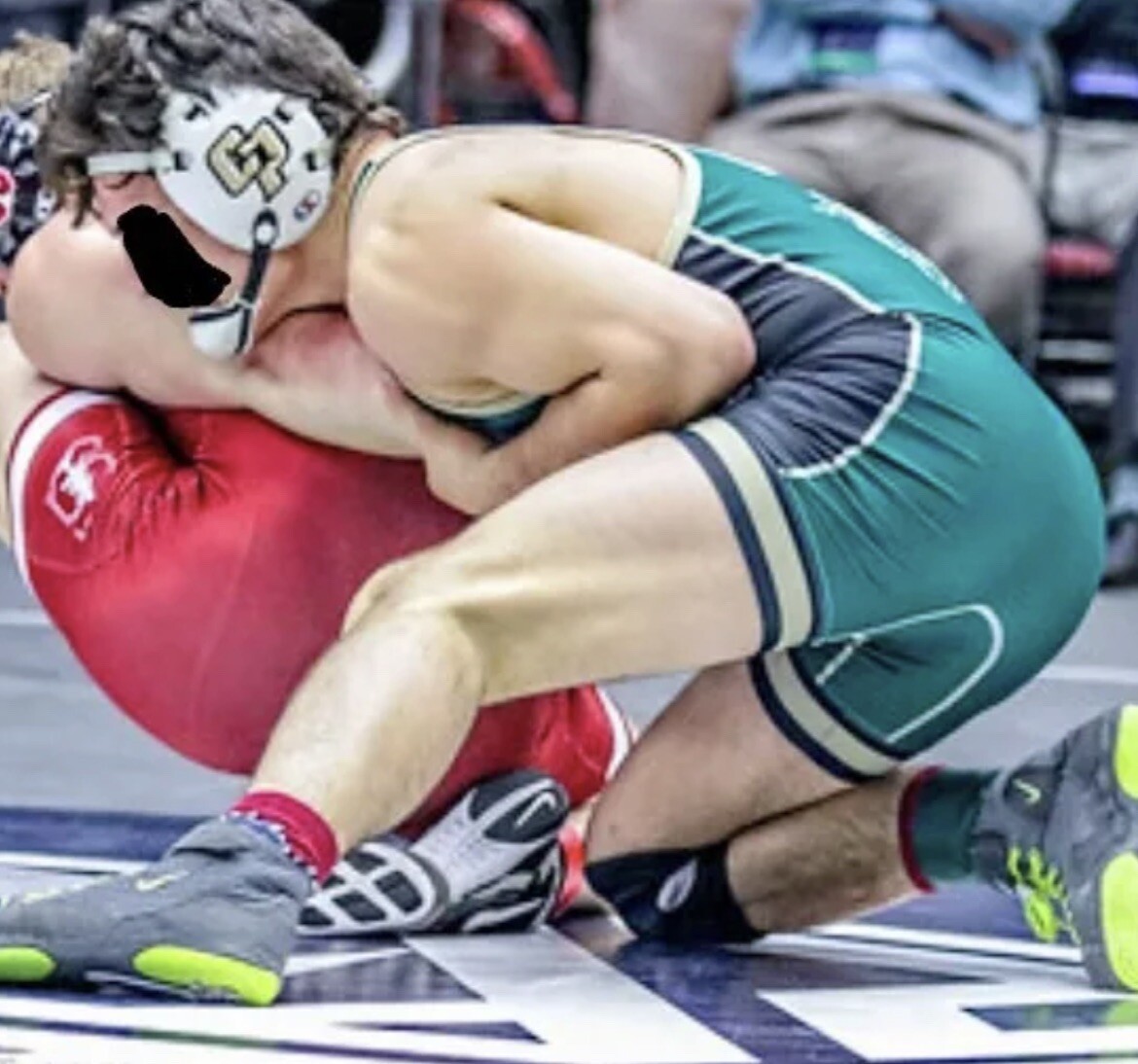 Cal St Poly University Wrestling Singlet Team Mustangs Lycra Rare