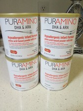 Puramino DHA/ARA Formula,4 cans X 14.1 oz/can, expires JUNE 2026