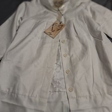 Love Stich Jacket Womens Large White Nwt