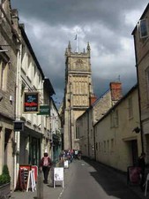 Photo 6x4 Black Jack Street Cirencester Looking towards the Church of St. c2014