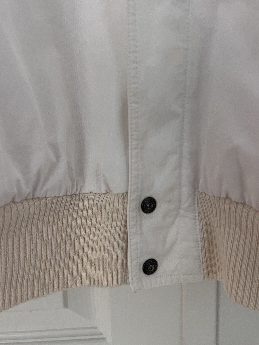 Vintage Gucci Men's white/red Zipper Bomber Jacket 100 Vintage Gucci Men's white/red Zipper Bomber Jacket 100