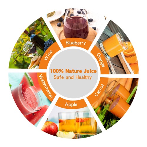 EJWOX Obst Wein Presse Natur Gesund Apfel Traube Beeren Crusher Saft - Bild 31 von 42