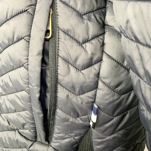 DC Snowboard Jacket Ladies Size Medium Quilted Tartan Blue Pop Button VGC - Picture 8 of 12