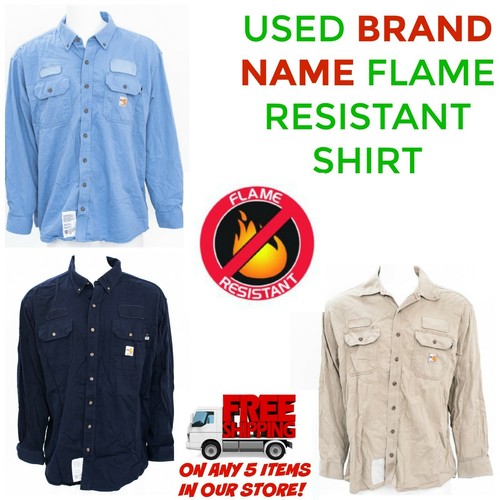 Flame Resistant Work Shirt Used Cintas, RedKap, Unifirst, G&K Brand