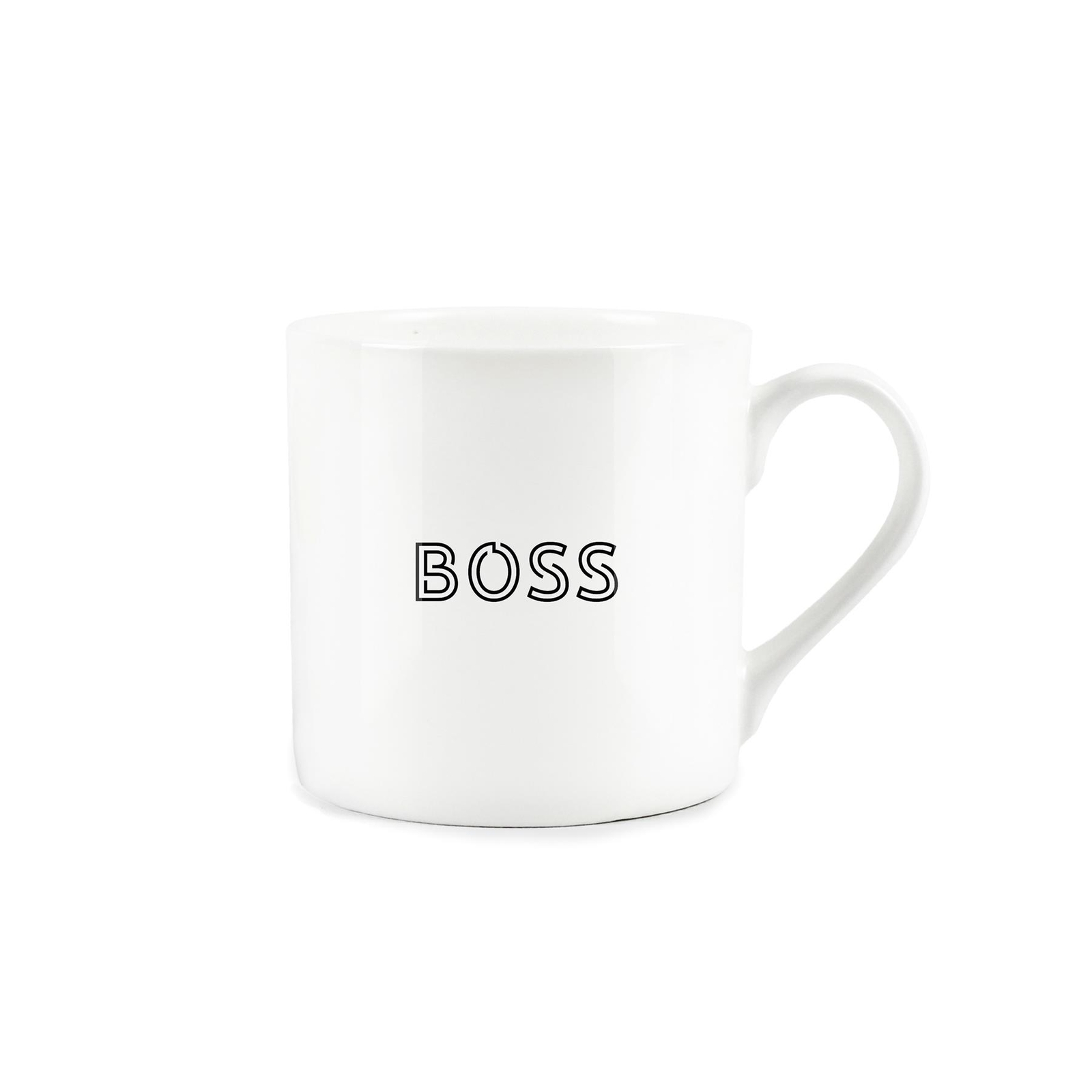 Boss Mug - Minimalist Mug Bone China Word Tea/Coffee Gift Cup
