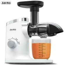 Aeitto 2-Speed Masticating Juicer, Juicer Machine with Reverse Function