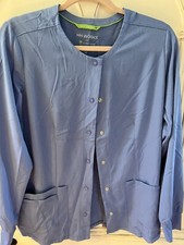 Healing Hands Works Ceil Blue 5500 Style Scrub Lab Coat Medium