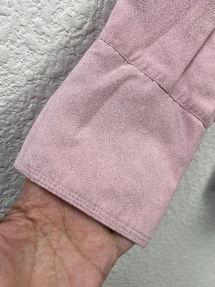 Chaqueta Cato para mujer mediana vegana gamuza corbata suave niña ligera festival occidental Foto 2 de 4