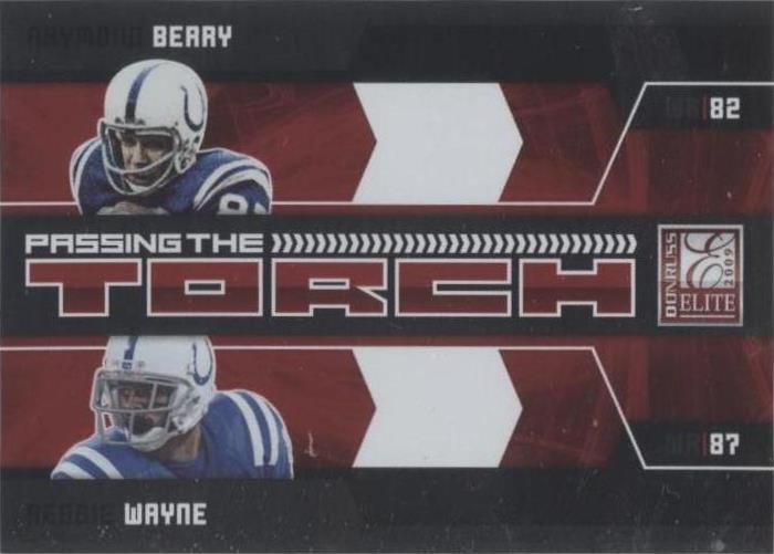 2009 Donruss Elite Raymond Berry Reggie Wayne #10 - 1 of 2