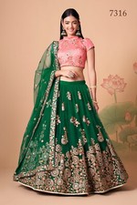 Indian Georgette Silk Lehenga Choli For Women Bridal Wear Designer Lehenga Choli
