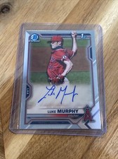 2021 Bowman Chrome Draft Luke Murphy 1st Prospect Auto Autograph #CDA-LMU