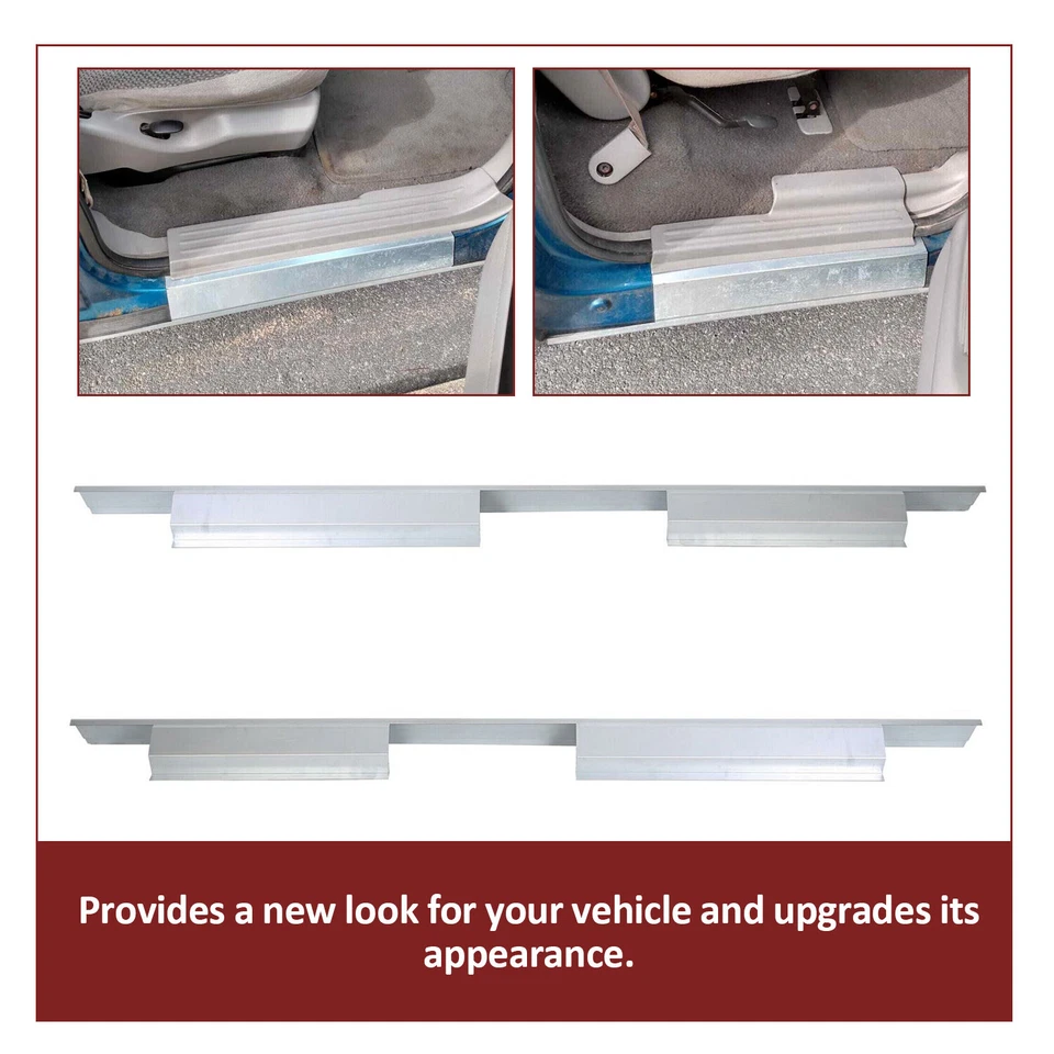 Outer Rocker Panels Crew Cab For 2001 2002 2003 Ford F-150 F150 Truck 4DR - Image 4 of 4