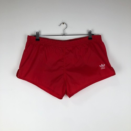 Vintage Adidas West Germany Sprinter Shorts Men's Red Polyamide 1980s size M D6