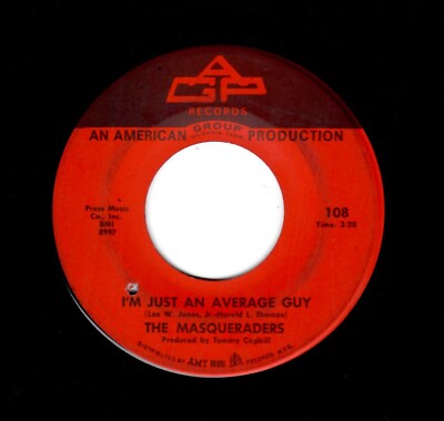 SOUL HARMONY/NORTHERN SOUL-MASQUERADERS-I'M JUST AN AVERAGE GUY/I AIN'T GONNA ST