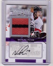 NICOLAS PETAN 13/14 ITG Rookie SILVER Auto Autograph Jersey /19 SP Winnipeg Jets