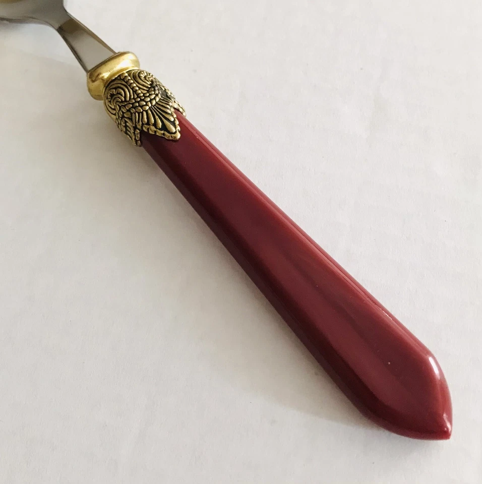 Hampton Silversmiths acero inoxidable Stella rojo 6 cucharaditas Foto 3 de 4