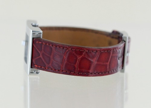 Hermes Uhr BE1.210 Damenuhr Quarz Edelstahl 4x Wechselarmband Leder - Bild 3 von 13