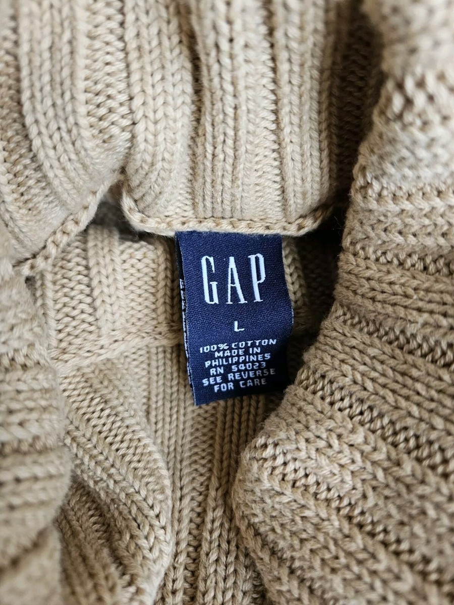 【超希少デザイン】 90s OLD GAP y2k turle neck 霜降 Vintage 90s Y2K GAP Womens Turtleneck Sweater L Tight Fit