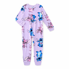Lilo and Stitch Pajamas Union Suit One Piece Angel 4 5 6 7 8 10 12 Girls Disney