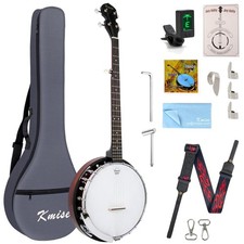 Full Size 5-String Banjo with Sapele Resonator  Accessories Starter Kit