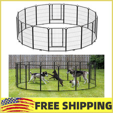   24/32/40 Inch Heavy Duty Dog Playpen 8/12/16Panels Exercise Pen Pet Fence Cage