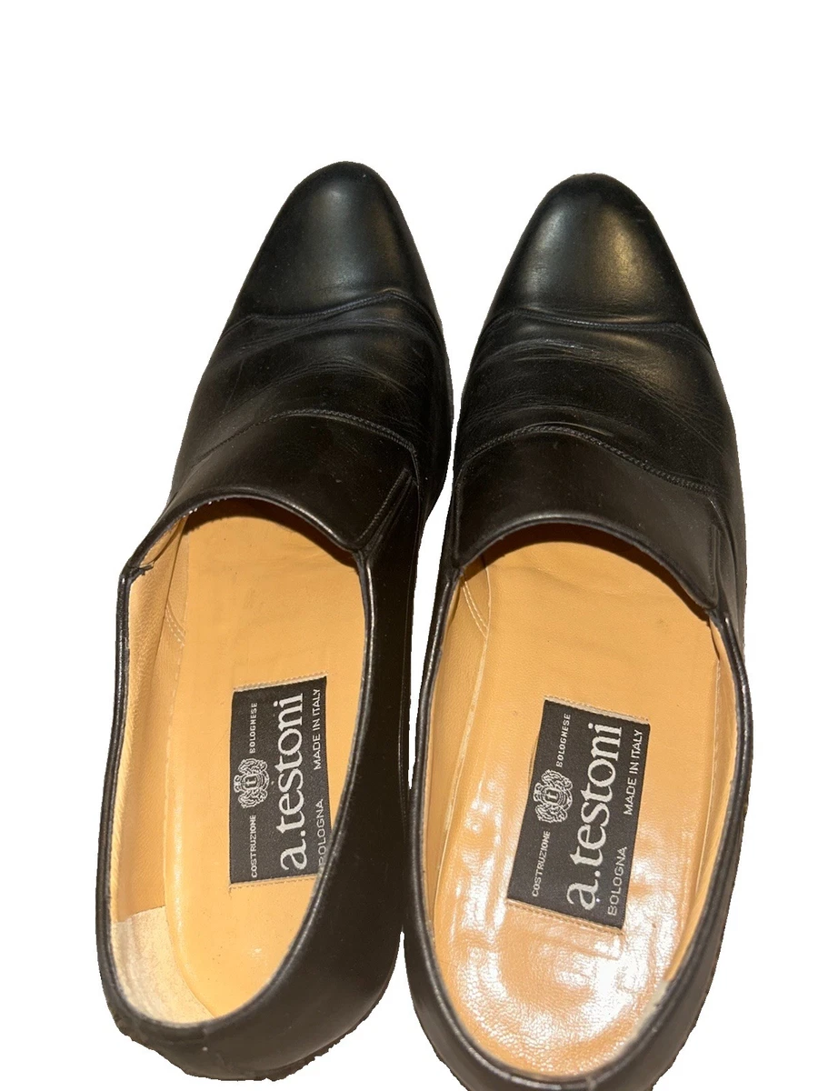 a.testoni Oxford Black Dress Shoes for Men for sale | eBay