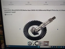 Motive Gear GM10-411 | Differential Ring and Pinion | GM 8.5”, GM 8.625”, 4.11