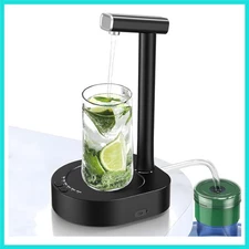 Desktop Water Bottle Dispenser, Water Pump for 5 Gallon Bottle, Bedside Water...
