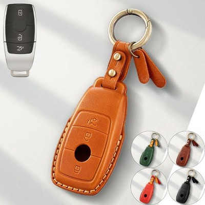 Genuine Leather Car Key Case Cover For Benz S212 W212 E S E400 W213 A217 E200