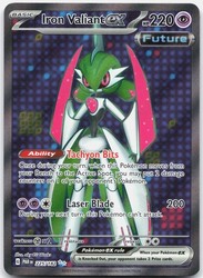 Iron Valiant ex 225/182 Paradox Rift Ultra Rare Full Art Holo