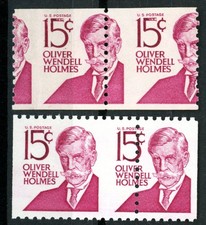 EFO 1305e & 1288Bc SAME DESIGN -BOTH MISPERFED - A COIL & BOOKLET -- 30C STAMP?