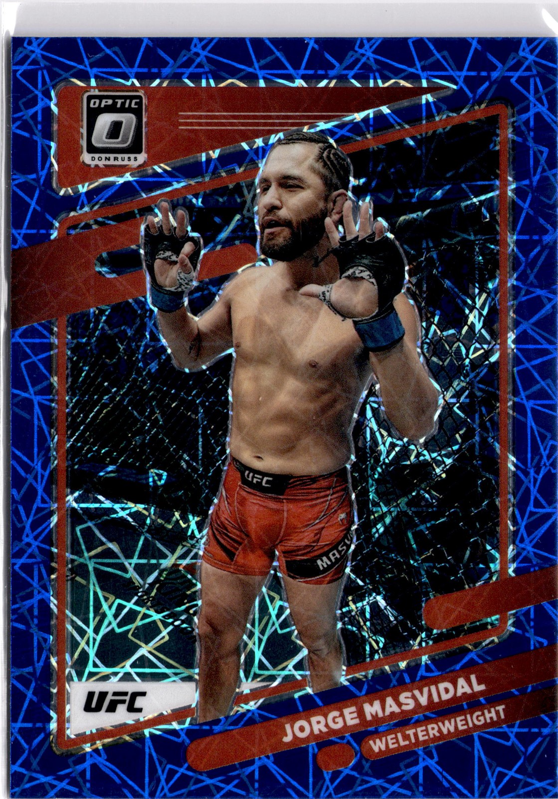2022 Donruss Optic UFC #79 Jorge Masvidal Blue Velocity
